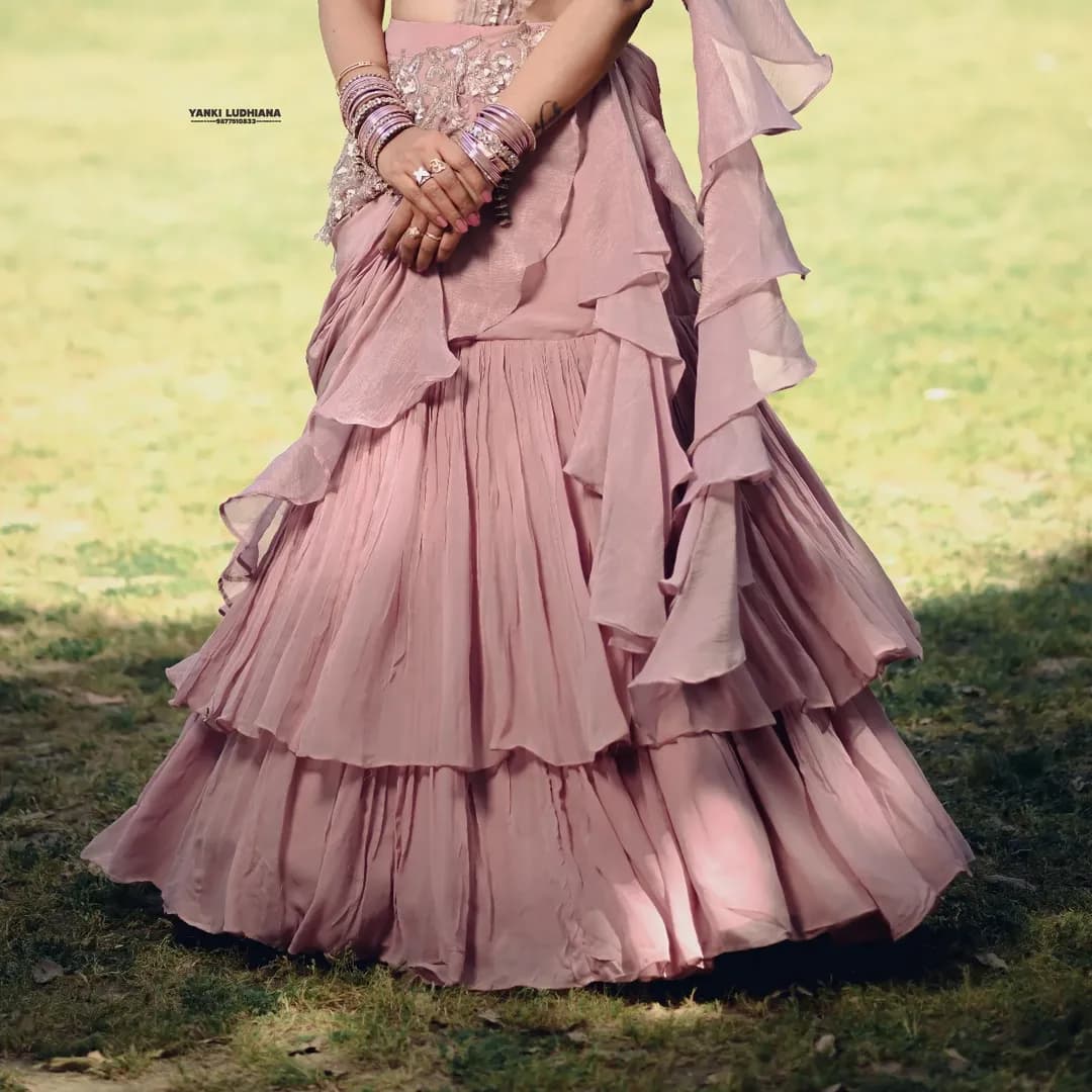 Aj Fashion Fit ruffled lehenga